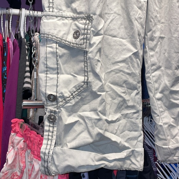 GUESS Jeans high end Designer Cargo shorts size 33 like NEw denim Jean short - Picture 3 of 12